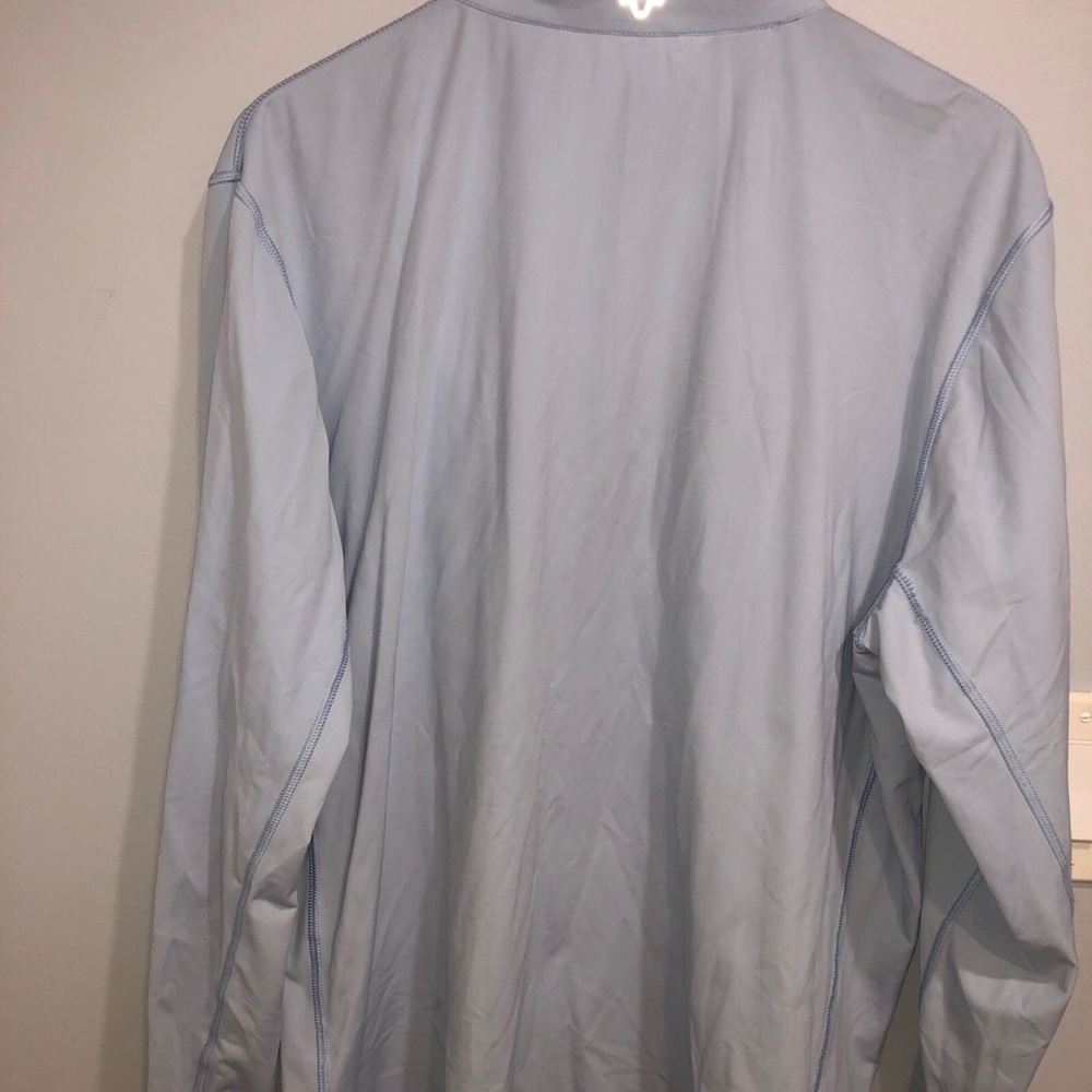 Greyson 1/4 Zip Tate Pullover Light Blue Wolf Italian Golf Jacket L - Picture 3 of 10